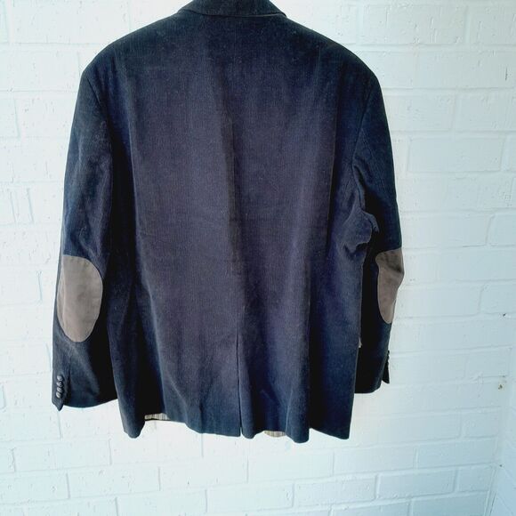 Chaps Blazer Brown Corduroy Solid Sport Coat Jacket Striped Lining sz: 4… - Picture 2 of 10